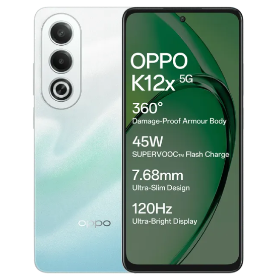 oppo K12x 5G (8GB RAM, 256GB, Breeze Blue)